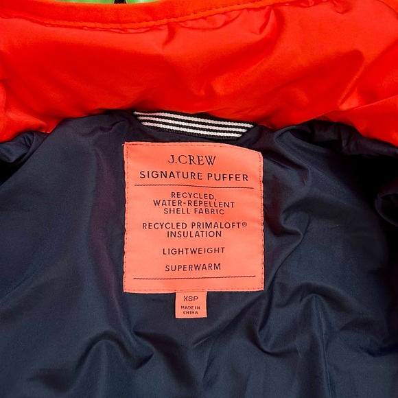 J Crew Chateau Puffer Jacket Primaloft Signature Parka Winter Coat Red Size XSP - Picture 14 of 16